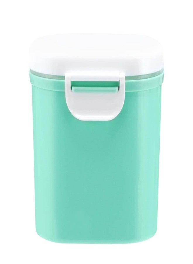 GUCHIGU Silicone Baby Milk Powder Dispenser Box with Scoop, BPA-Free Double Layer Formula Container, Food Grade Snack Storage for Kids & Travel (400 ML, PB2125 Green) - Image 1