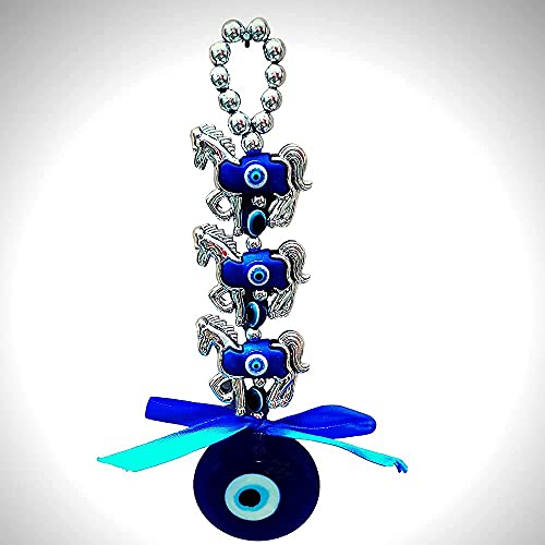 Ripe India® Nazar Suraksha Turkish Evil Eye Talisman Door Wall Car Hanging Amulet (Blue Eyes) - Image 2