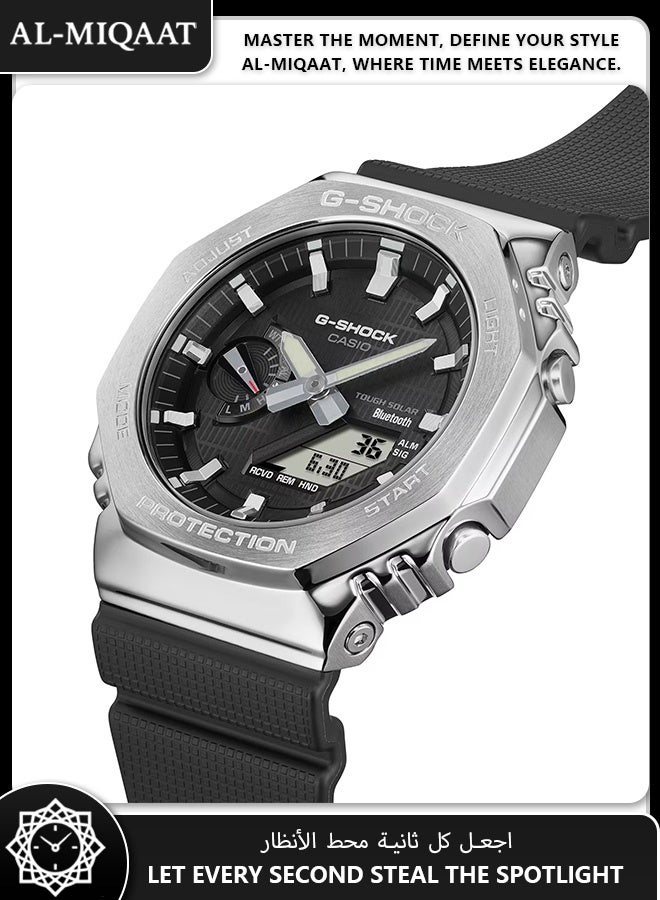 Casio G-Shock Carbon Core GBM-2100-1A – Men’s Solar Bluetooth Watch, Shock Resistant, Slim & Durable Urban Style - Image 4