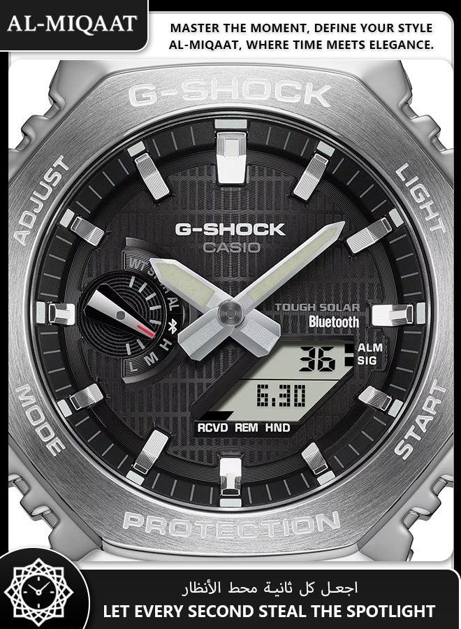 Casio G-Shock Carbon Core GBM-2100-1A – Men’s Solar Bluetooth Watch, Shock Resistant, Slim & Durable Urban Style - Image 3