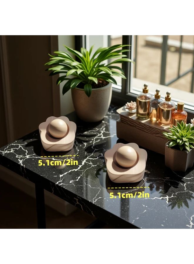 قطعتان من ناشر الزيوت العطرية بمخلب قط خشبي للمنزل والسيارة، هدية مثالية - Image 5