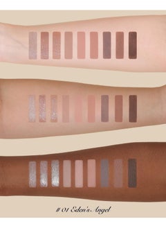 Flower Knows Little Angel 9-Color Eyeshadow Palette 01 Eden's Angel - Peachwood Fig Palette 10.5 Grams  - Image 3