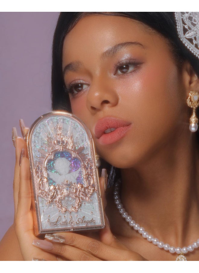 Flower Knows - Little Angel 9-Color Eyeshadow Palette 01 Eden's Angel - Peachwood Fig Palette 10.5 Grams - Image 1
