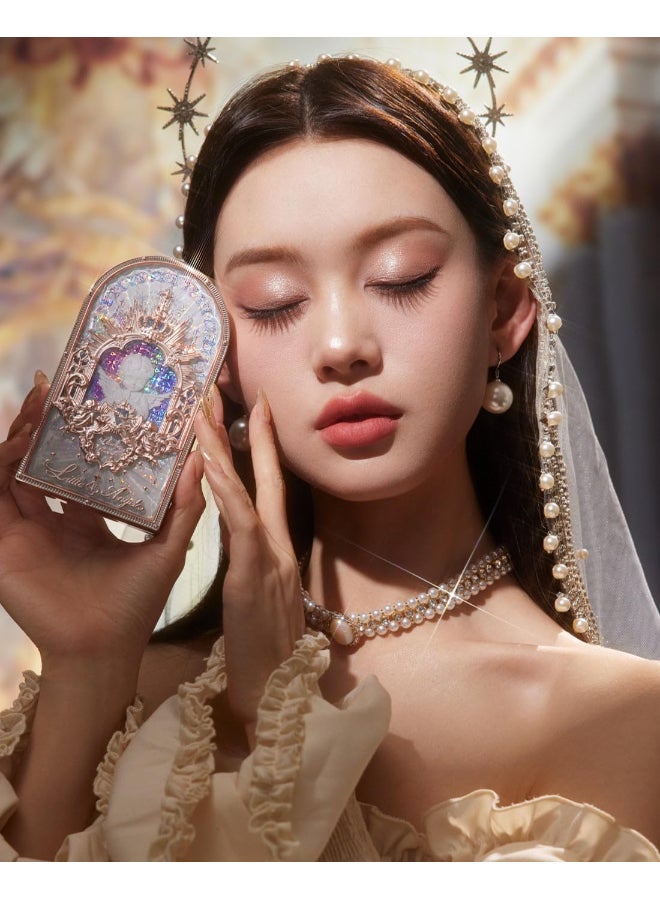 Flower Knows - Little Angel 9-Color Eyeshadow Palette 01 Eden's Angel - Peachwood Fig Palette 10.5 Grams - Image 1