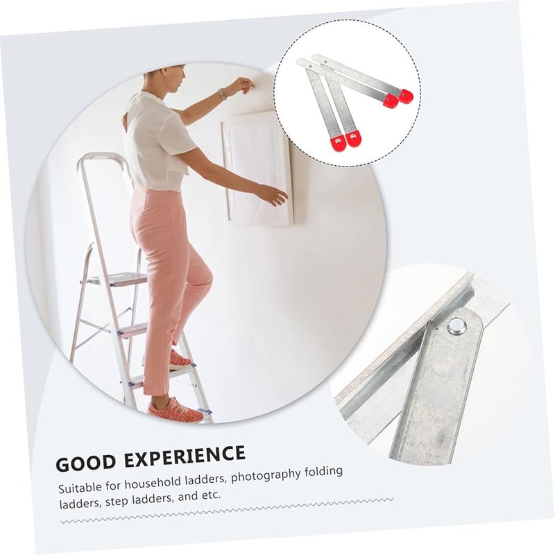 Heavy Duty 2 Pack Step Ladder Hinge Hardware Connector 12 Inch Steel - Image 4