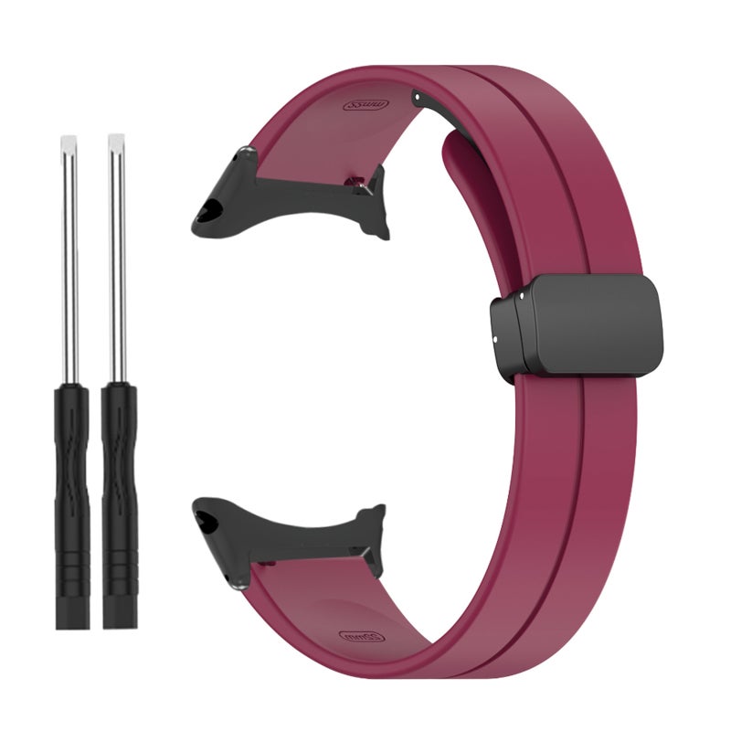 Magnetic folding buckle silicone strap - Image 1