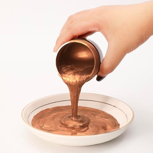 VGSEBA Acrylic Metallic Paint, Non Toxic, Non Fading, 100ml Copper Paint for Art, Painting, Handcrafts, Ideal for Canvas Wood Clay Fabric Ceramic Craft Supplies - Image 2