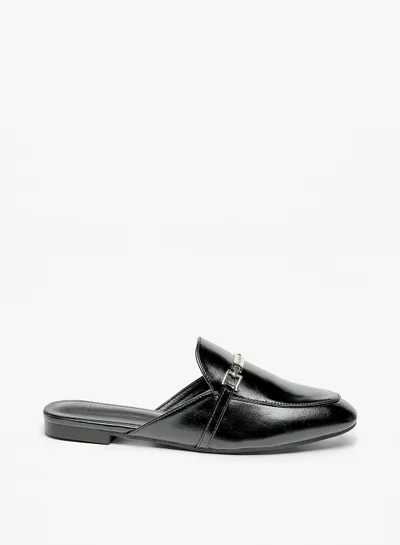 Flora Bella By Shoexpress Women Solid Mules with Metallic Accent