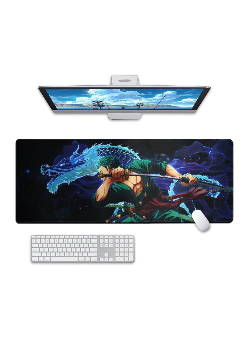 General Mouse Pads, Custom Anime Mouse Pads, Non-Slip Gaming Mouse Pads, Desk Pads with Rubber Stitched Edges for Office, Home & Gamers (80×30)  - Image 1