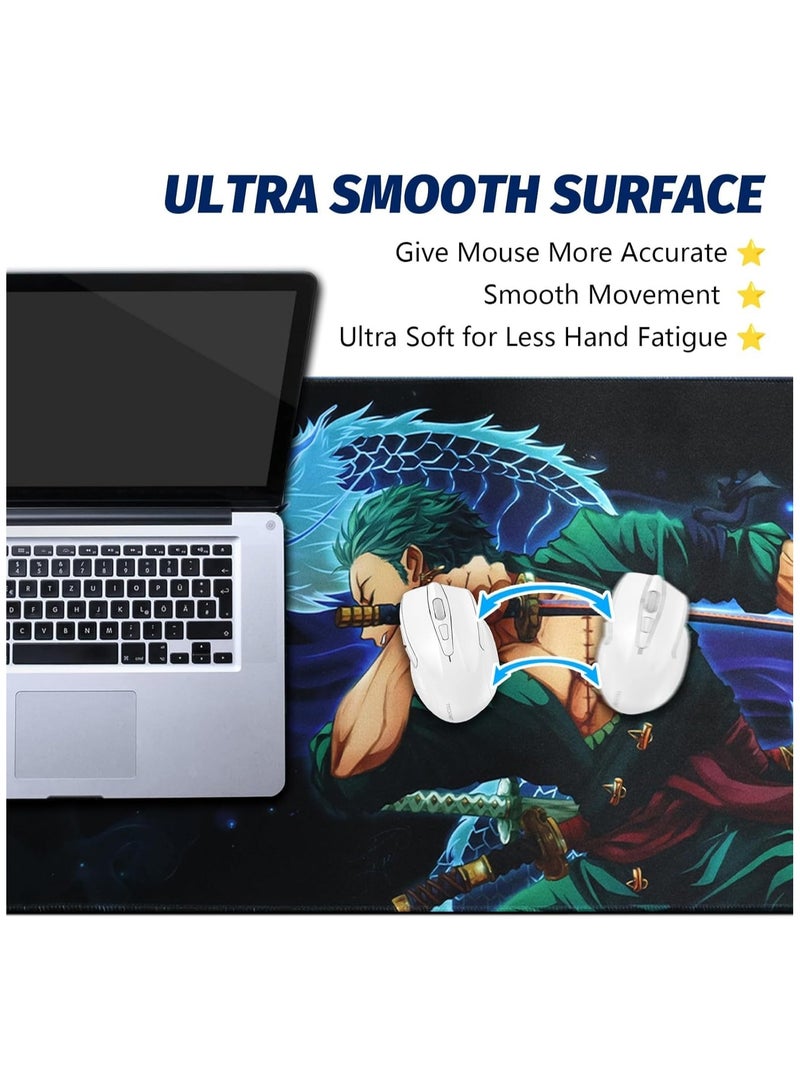 General Mouse Pads, Custom Anime Mouse Pads, Non-Slip Gaming Mouse Pads, Desk Pads with Rubber Stitched Edges for Office, Home & Gamers (80×30)  - Image 3