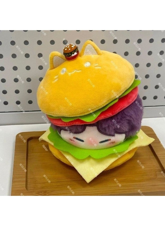 High-value Hamburger Qi Yu Cartoon Plush Toy Super Cute Creative Birthday Gift Super Soft Short Industry Profit-Specification:Product Limited Time | Follow Youfa-Colour:Hamburger Qiyu  - Image 4