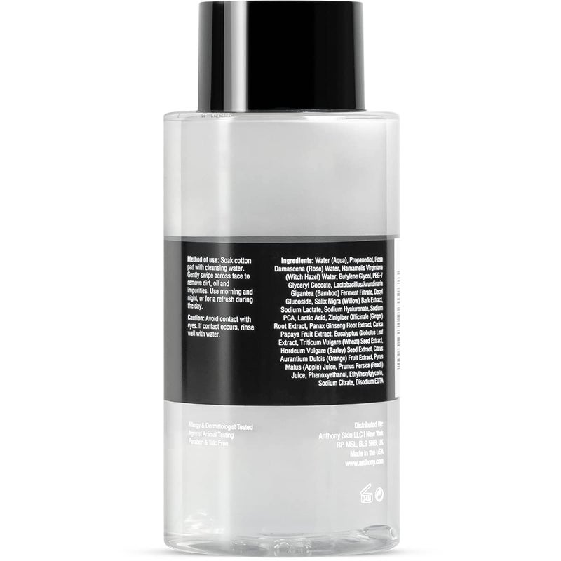 Anthony Witch Hazel Toner for Face, Kind Cleansing Water with Rose Water to Tone and Soothe, Sodium PCA to Hydrate Skin, Micelles to Remove Excess Oil and Impurities, Refreshes and Purifies, 6.7 Fl Oz - Image 5