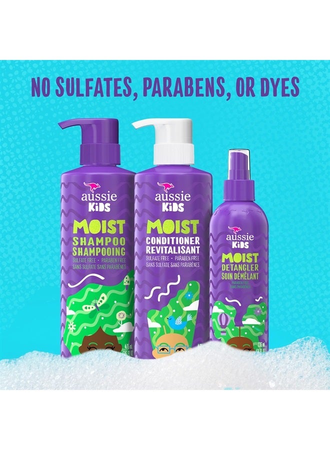 Aussie Kids Shampoo, Conditioner, and Detangler Bundle, Sulfate Free and Paraben Free, Shampoo and Conditioner 16 fl oz each, Spray 8 fl oz - Image 2