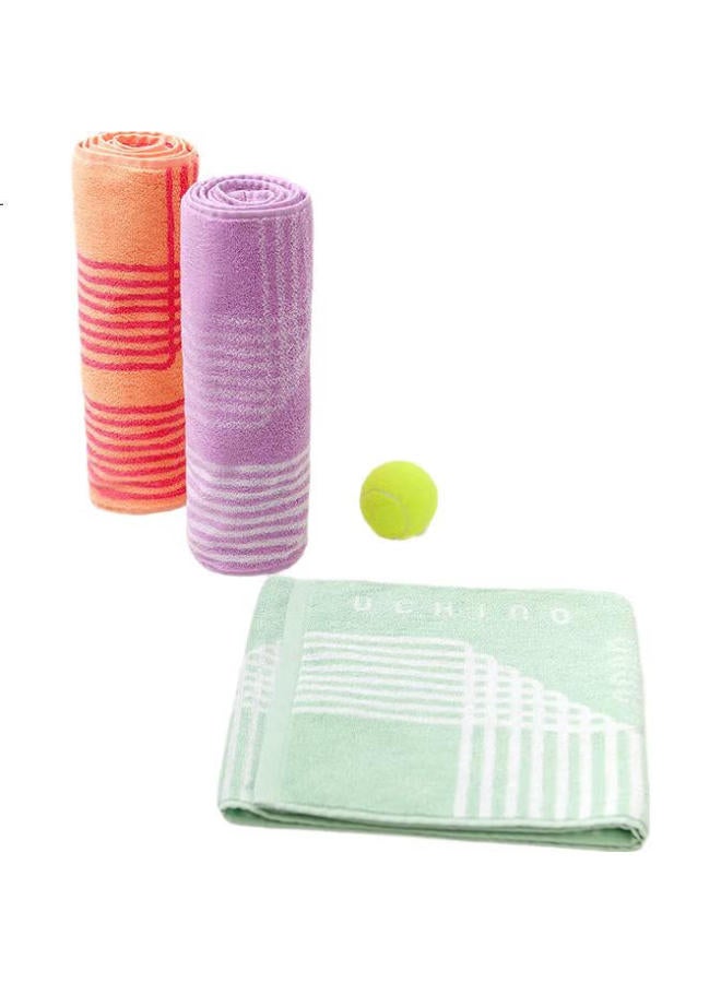 Uchino [New Release] Extra Large And Thick Pure Cotton Sports Towel For Men And Women, Couples Fitness Sweat Wiping Towel, Light Green - Image 1