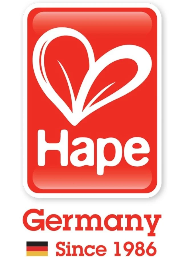 Hape 16- Piece Creative Pegged Puzzle Set, Multicolored Ssorter For Toddlers 19.7x11.6x19.7cm