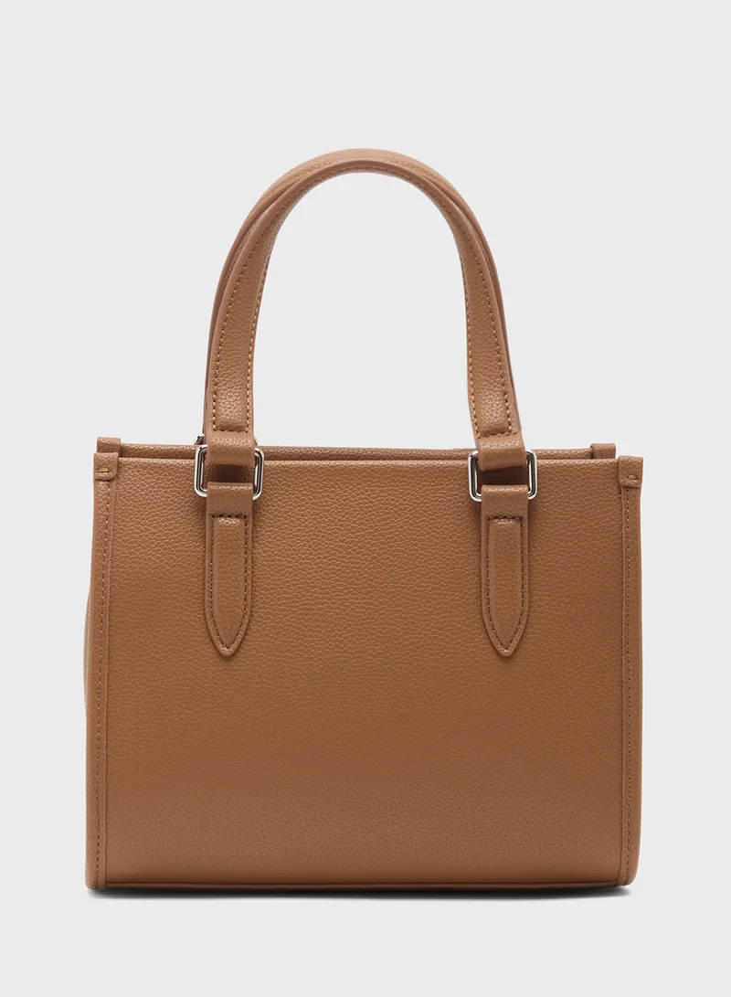 LACOSTE Logo Top Handle Satchel Bag