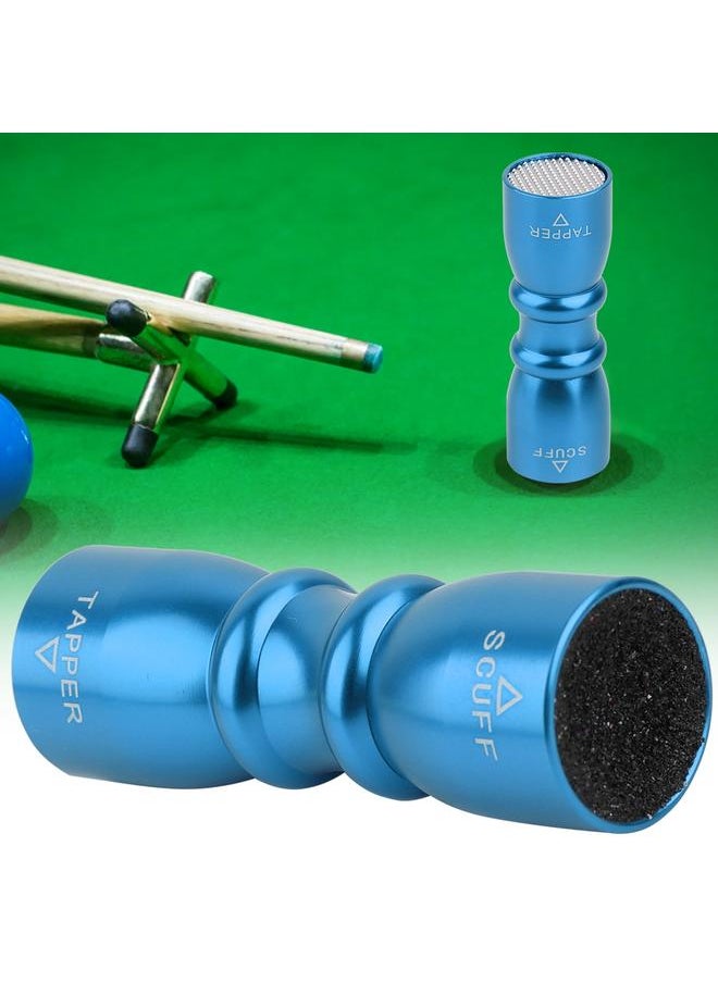 Portable Mini Billiard Cue Tip Tool Pool Stick Shaper Repair Scuffer Pick Accessory (Blue)