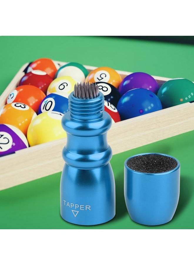 Thoraya Portable Mini Billiard Cue Tip Tool Pool Stick Shaper Repair Scuffer Pick Accessory (Blue)  - Image 5