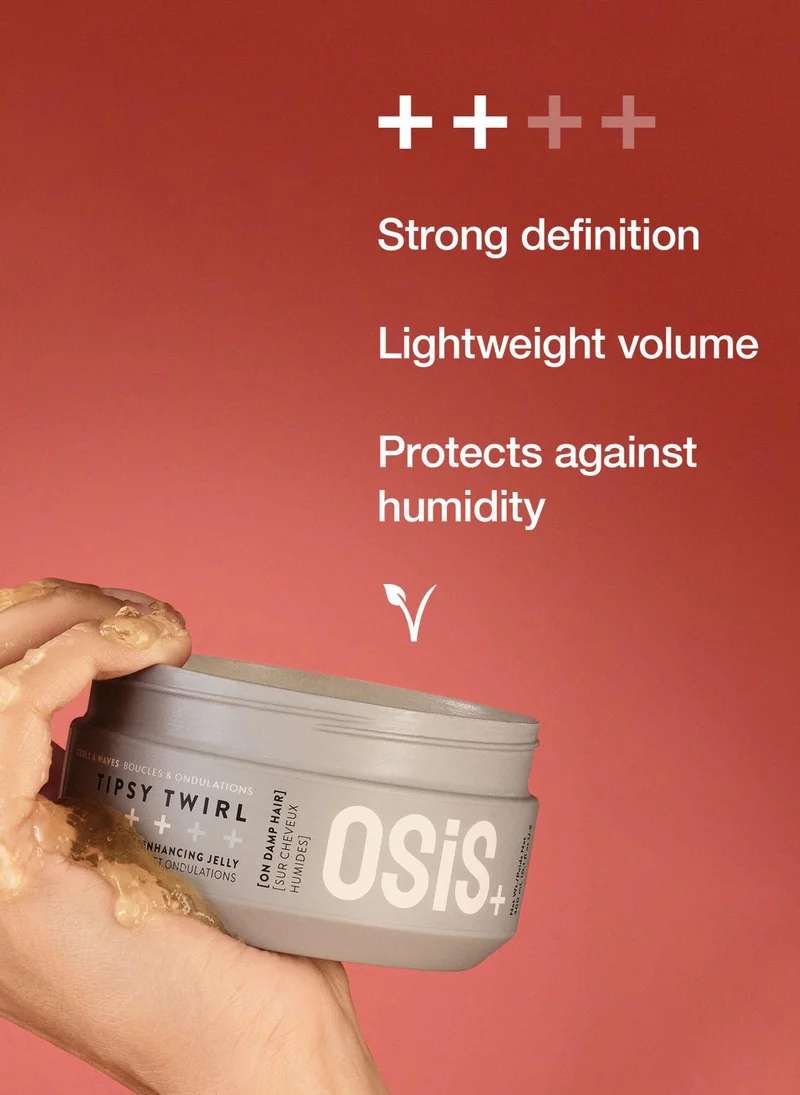 Schwarzkopf Professional  Osis Tipsy Twirls Texture Enhancing Curl Jelly - Medium Hold - 300ml  | Best Price UAE