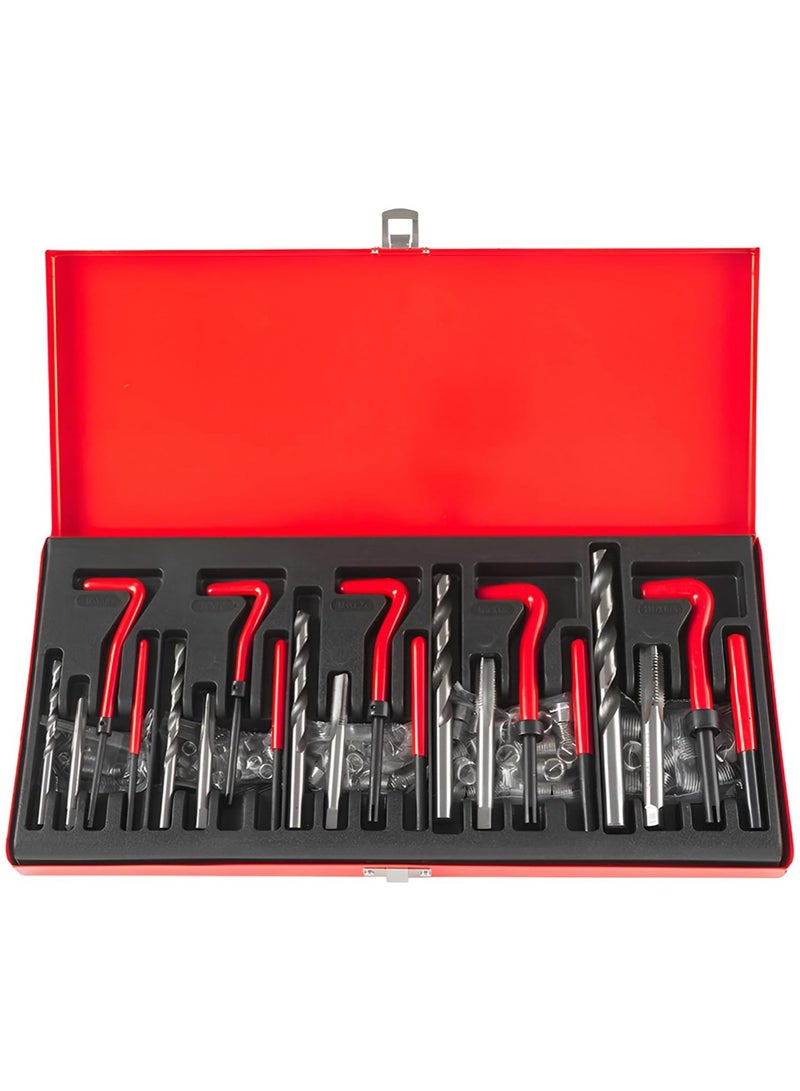 Oasisgalore 131Pc Thread Repair Kit, HSS Drill Helicoil Repair Kit Metric M5 M6 M8 M10 M12 - Image 1
