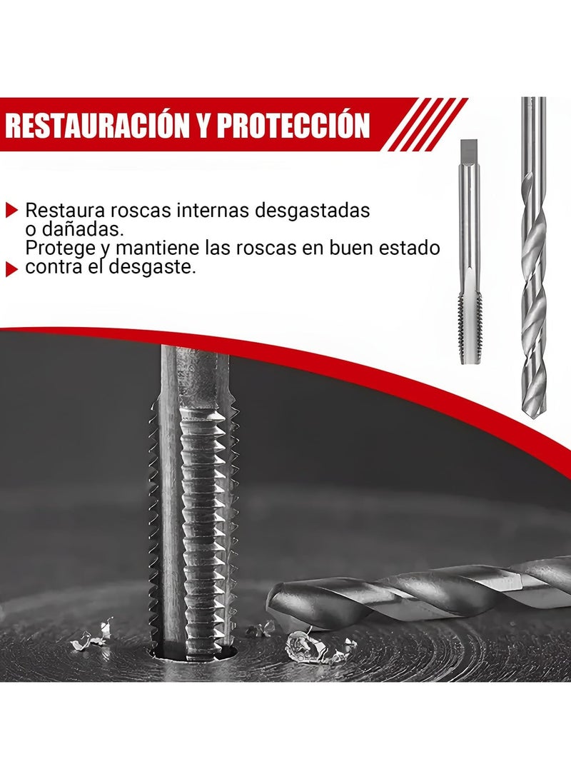 Oasisgalore 131Pc Thread Repair Kit, HSS Drill Helicoil Repair Kit Metric M5 M6 M8 M10 M12 - Image 5