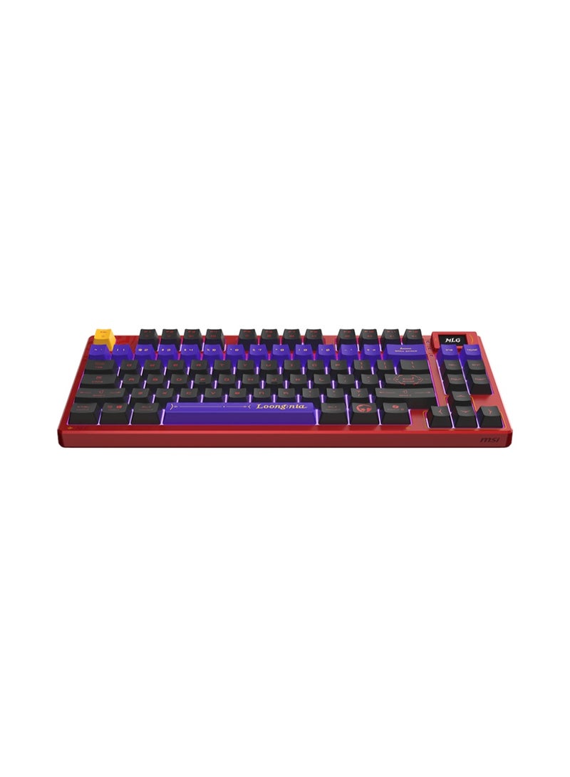 MSI FORGE TKL Wireless MLG Edition Mechanical Gaming Keyboard, 83-Key TKL, Tri-Mode Wireless, Hot-Swap Linear Switches, PBT Keycaps, RGB, Gasket Mount, Smart Display | S11-43CEW01-HH9 - Image 5