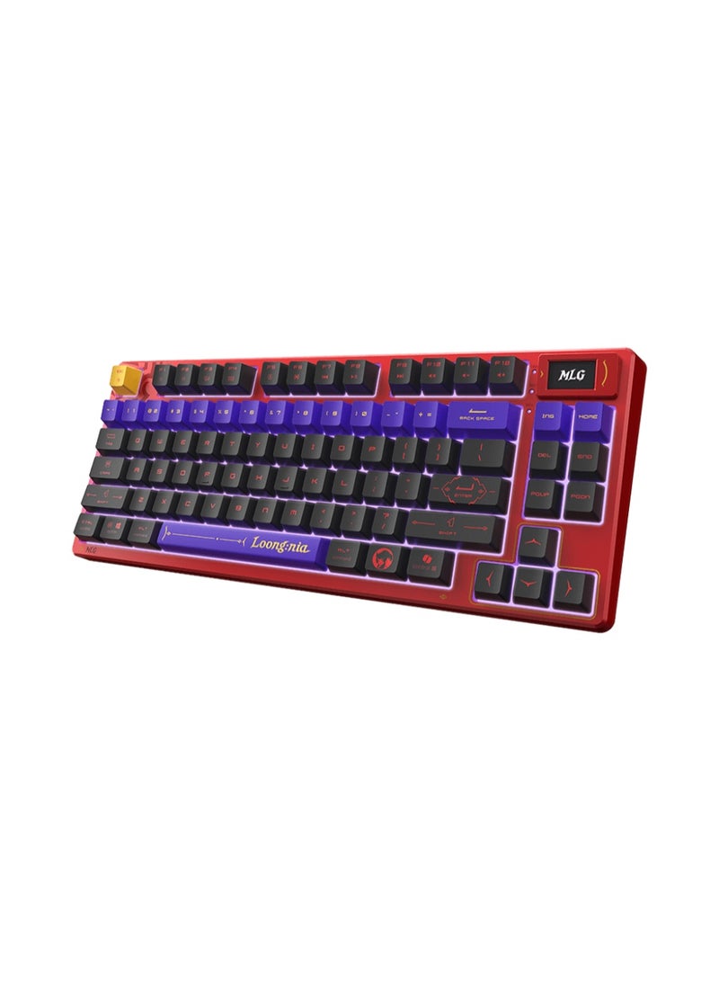 MSI FORGE TKL Wireless MLG Edition Mechanical Gaming Keyboard, 83-Key TKL, Tri-Mode Wireless, Hot-Swap Linear Switches, PBT Keycaps, RGB, Gasket Mount, Smart Display | S11-43CEW01-HH9 - Image 4