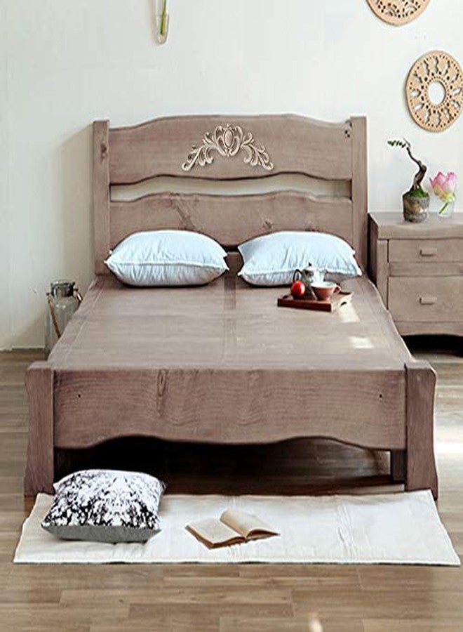 Kelendle Unpainted Carved Wooden Onlay Wood Applique Furniture Decals for Home, Wall, Door, Cabinet Decoration (14.96 x 5.9 x 0.59 inches) - Image 2