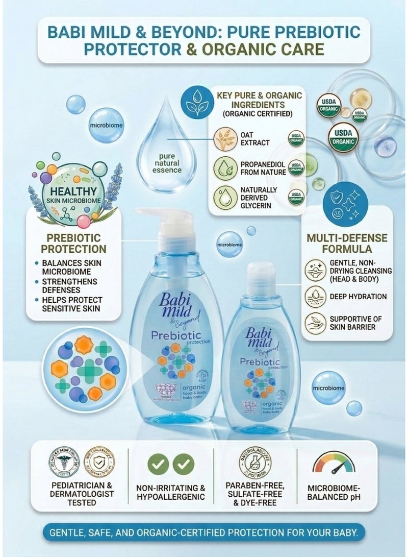 BABIMILD Babi Mild Beyond - Prebiotic Protection | Head & Body Baby Bath 180ml - Image 2