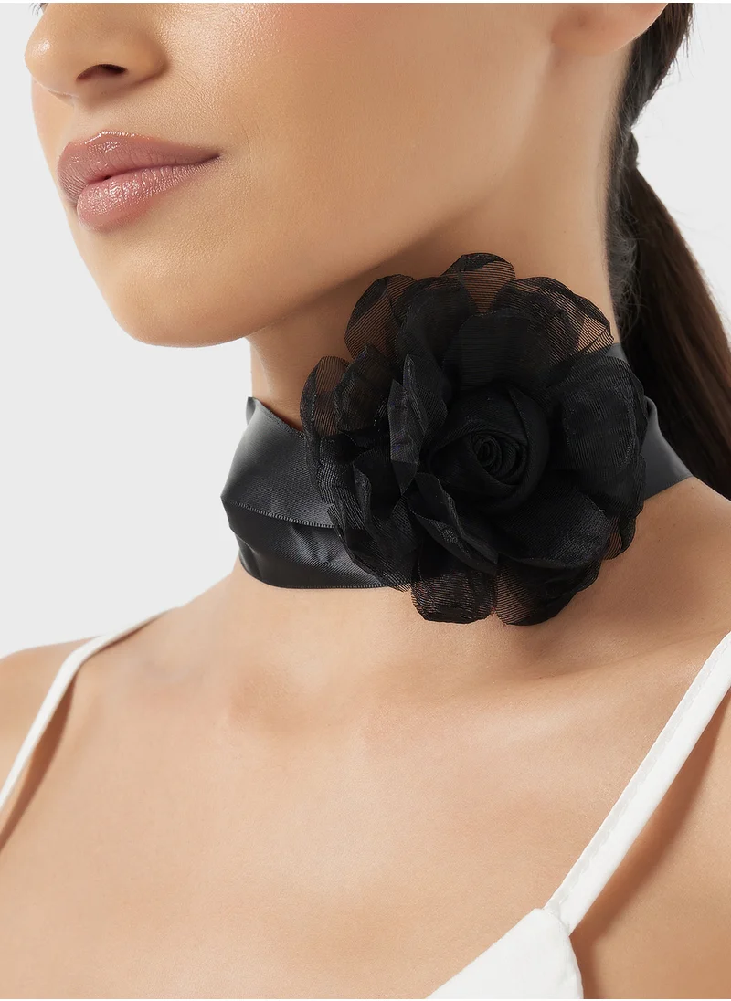 ايلا Floral Tie Up  Choker Necklace