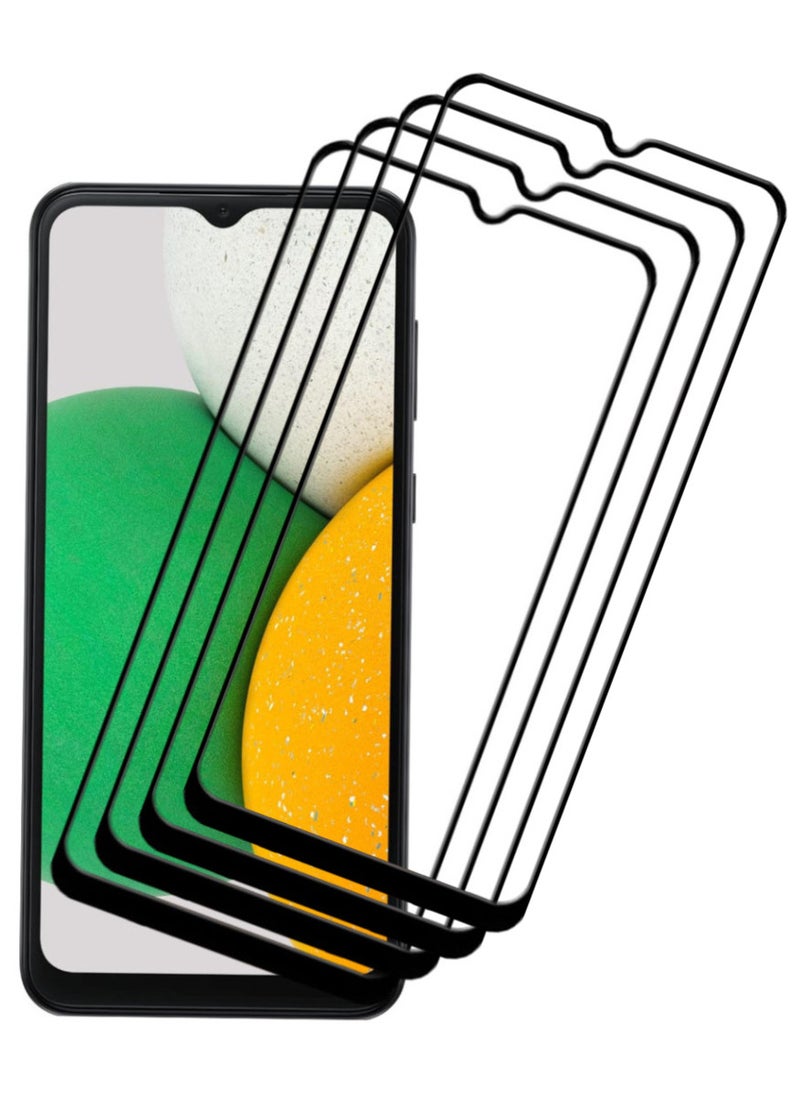 ACLIX 4 Pieces Antistatic ESD Dustproof Premium Quality High Definition Tempered Glass Screen Protector Designed For Samsung Galaxy A03 Core - Image 1