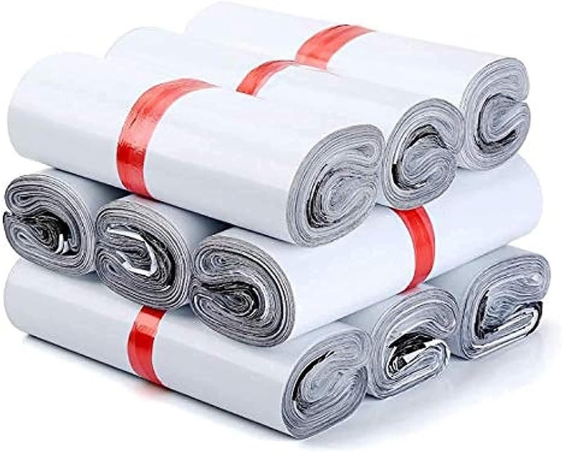 Red Dot Gift 50 Pack White Poly Mailers 50x60cm - Heavy Duty Waterproof Self-Seal Shipping Envelopes - Image 1