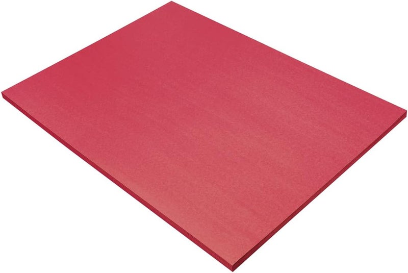 Prang (Formerly SunWorks) Construction Paper, Holiday Red, 18" x 24", 50 Sheets - Image 1