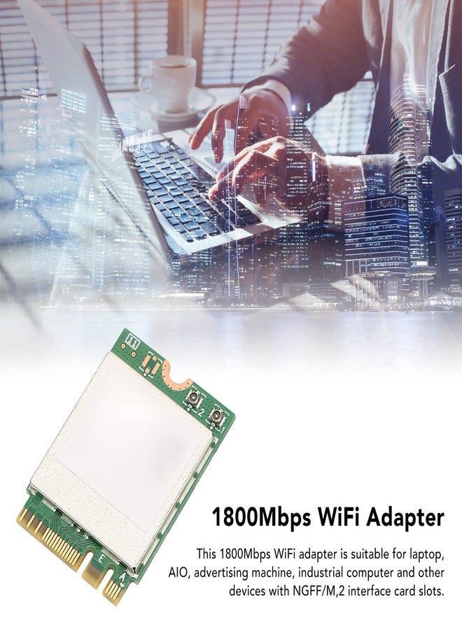 هيزوكي بطاقة شبكة لاسلكية Heayzoki، RTL8852BE WiFi6 5G بطاقة شبكة محلية لاسلكية جيجابت للكمبيوتر المحمول، بلوتوث 5.2 عالمي لنظام التشغيل ويندوز 10، التوصيل والتشغيل. - Image 4