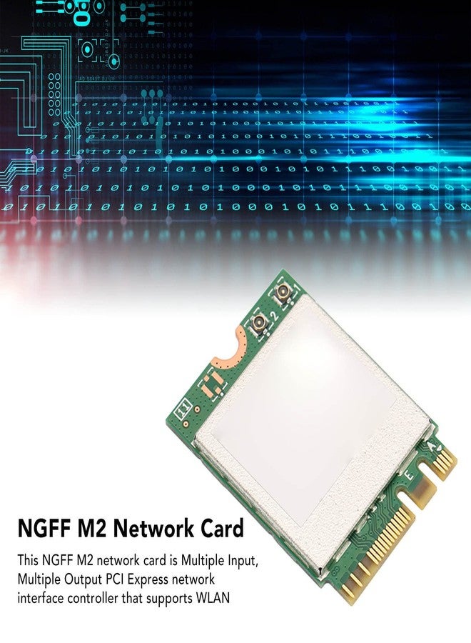هيزوكي بطاقة شبكة لاسلكية Heayzoki، RTL8852BE WiFi6 5G بطاقة شبكة محلية لاسلكية جيجابت للكمبيوتر المحمول، بلوتوث 5.2 عالمي لنظام التشغيل ويندوز 10، التوصيل والتشغيل. - Image 3