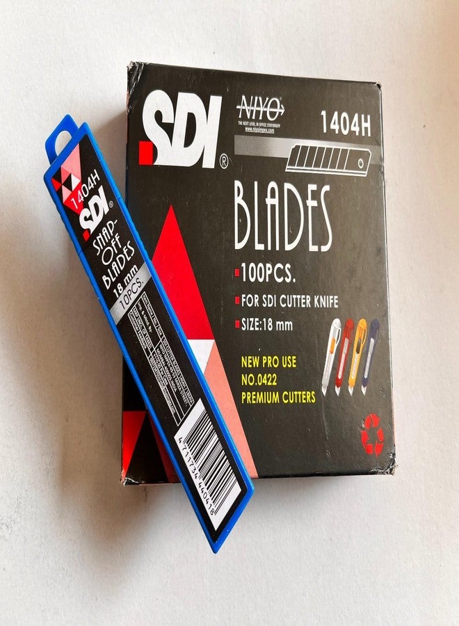 SDI SNAP OFF Cutter Blades 18MM 1404H, Pack of 100pcs - Image 4