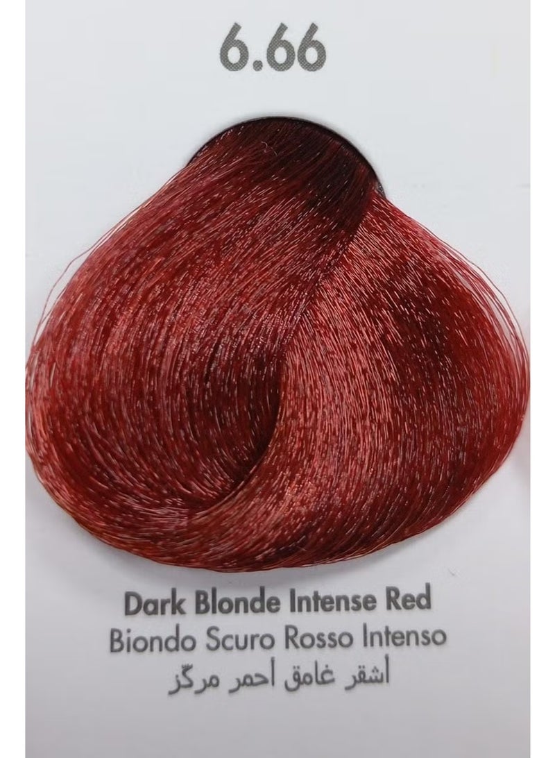 VIZO PROFESSIONAL Vizo Permanent Hair Color Cream Dark Blonde Intense Red 6.66 120ml - Image 2