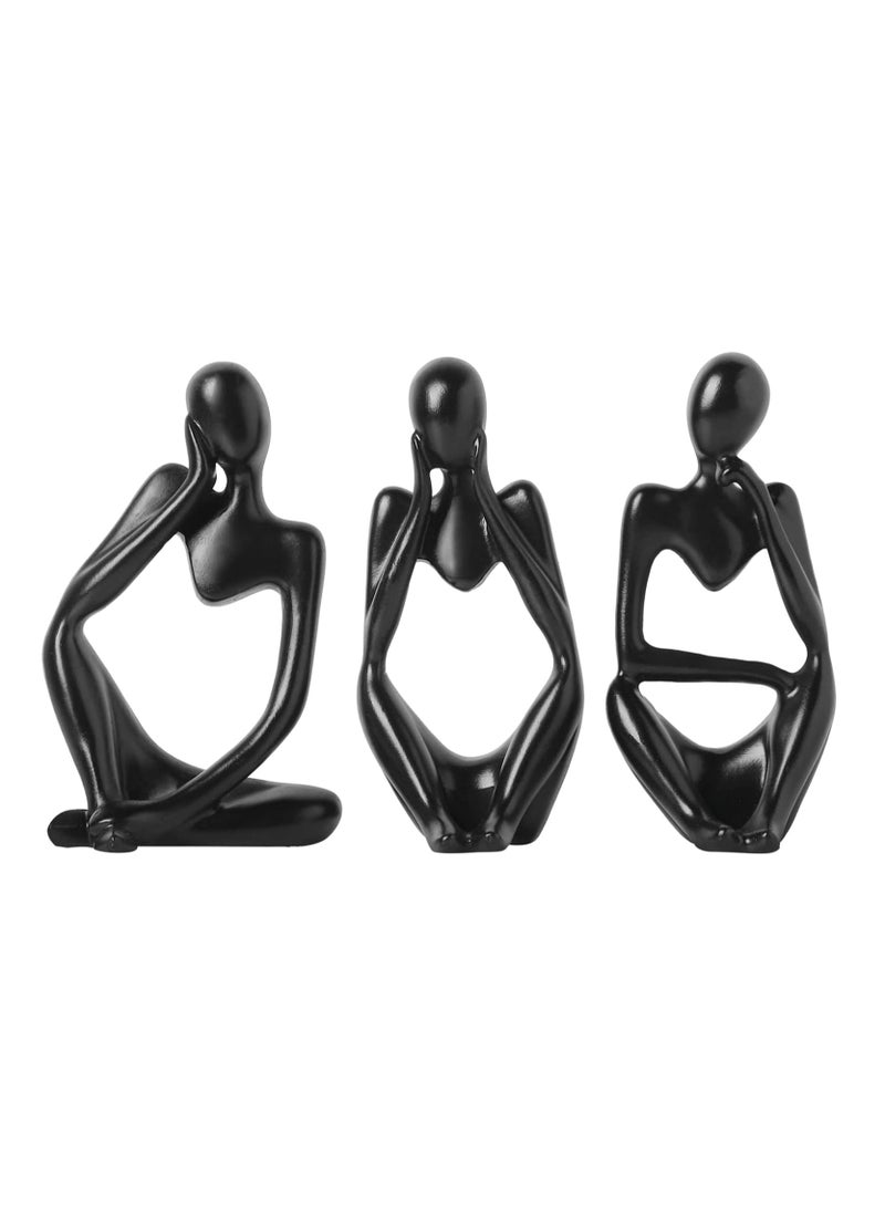 Thinker Statue odern Home Decor with 3 Pcs Large Thinker Statue Sculpture  - Image 1