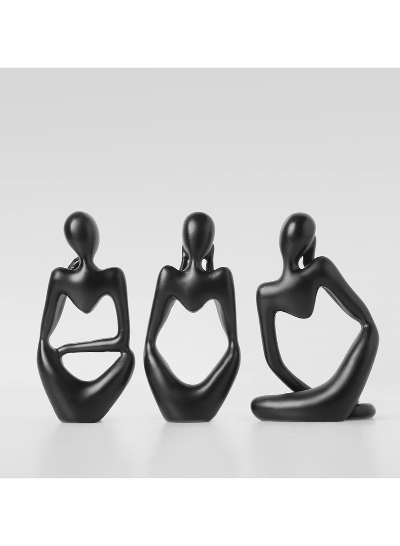 Thinker Statue odern Home Decor with 3 Pcs Large Thinker Statue Sculpture  - Image 3