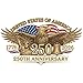 KATINAT 2Pcs 250 Anniversary USA Stickers American Eagle 17762026 Vinyl for Car Truck Window Laptop 250 Years American Independence 250 Anniversary USA Merchandise Fathers Day Gift - Image 2