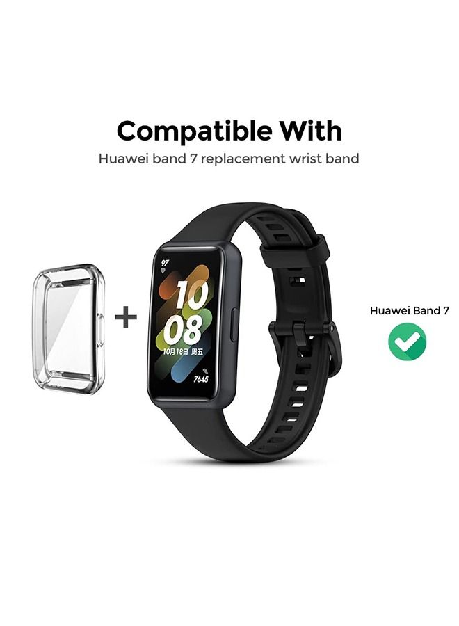O Ozone Silicone Strap With TPU Watch Case For Huawei Watch Band 7 (Pack of 4) - Image 2