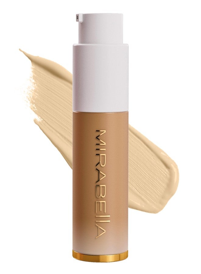Mirabella Invincible For All HD Liquid Foundation - Anti-Aging Full Coverage Liquid Face Makeup - Moisturizing, Hydrating & Lightweight Foundation for All Skin Types (Medium M140) - Image 1
