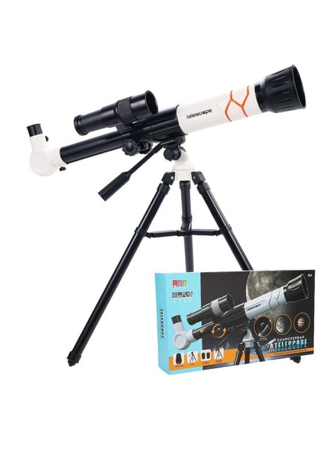 🔭 STEM Educational Telescope for Kids – Smartphone Compatible | 20x–40x Magnification | Astronomy Toy with Tripod & Eyepieces – Ages 6+