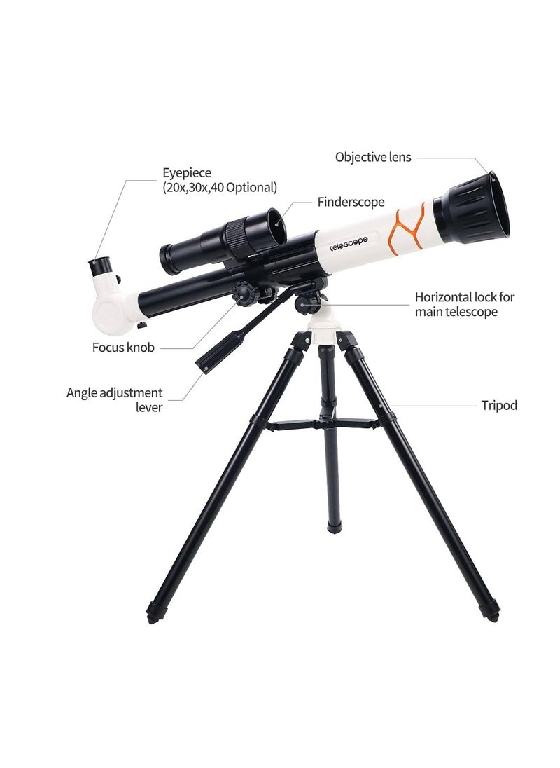 STEM - 🔭 STEM Educational Telescope for Kids – Smartphone Compatible | 20x–40x Magnification | Astronomy Toy with Tripod & Eyepieces – Ages 6+ - Image 1