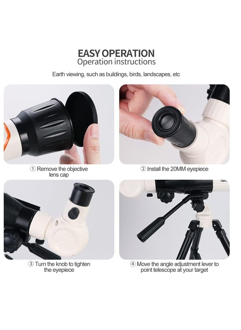 STEM - 🔭 STEM Educational Telescope for Kids – Smartphone Compatible | 20x–40x Magnification | Astronomy Toy with Tripod & Eyepieces – Ages 6+ - Image 1