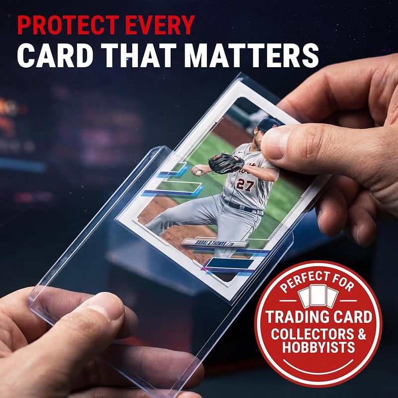 Ultra Pro 3 x 4 Clear Regular Top Loaders For Cards With Card Sleeves Bundle Standard Size 100ct Baseball Card Sleeves Trading Card Sleeve Baseball Card Protectors Toploader Card Protectors - Image 2