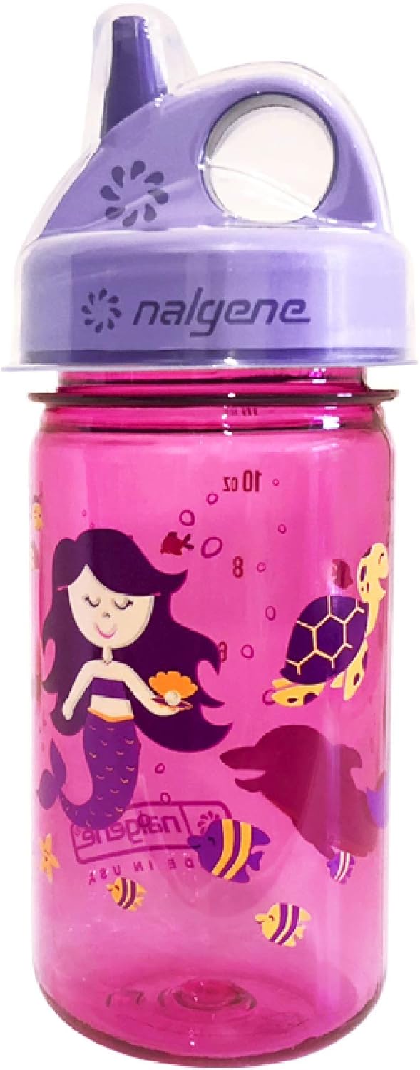 Nalgene Kids GripNGulp Water Bottles Leak Proof Sippy Cup Durable BPA and BPS Free Dishwasher Safe Reusable and Sustainable 12 Ounces - Image 1