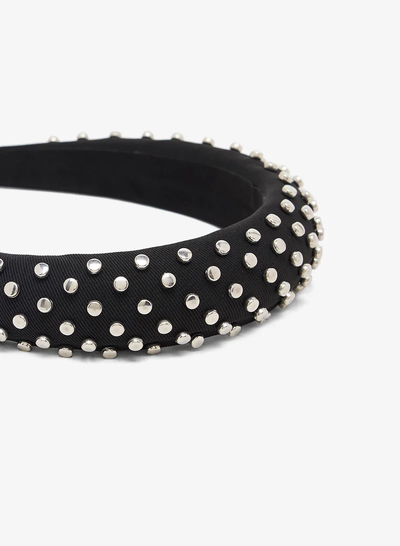 Khizana black Rhinestone Embellished Headbands for Women | Best Price UAE