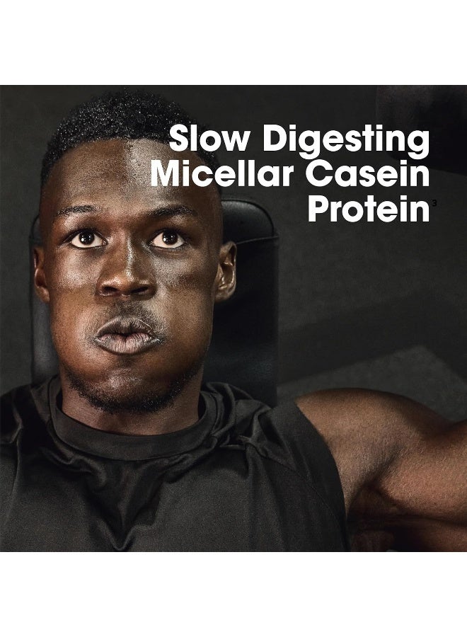 أوبتيموم نيوتريشن مسحوق بروتين الكازين ميسيلار 100% من Gold Standard، 24 جرامًا من البروتين، هضم بطيء، يساعد على الحفاظ على انتعاش العضلات طوال الليل - الفانيليا الكريمية، 1.81 رطل، 25 حصة (825 جم) - Image 3