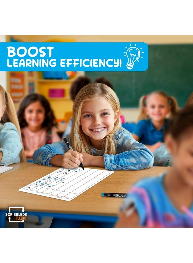 سكريبل دو تمارين رياضية حول القسمة والقيمة المكانية، ألواح بيضاء صغيرة قابلة للمسح، مقاس 9×12 بوصة، أدوات رياضية، مستلزمات رياضية للصف الثالث، القسمة الطويلة، المعلمون والطلاب، عبوة من 10 أوراق للفصل الدراسي - Image 4